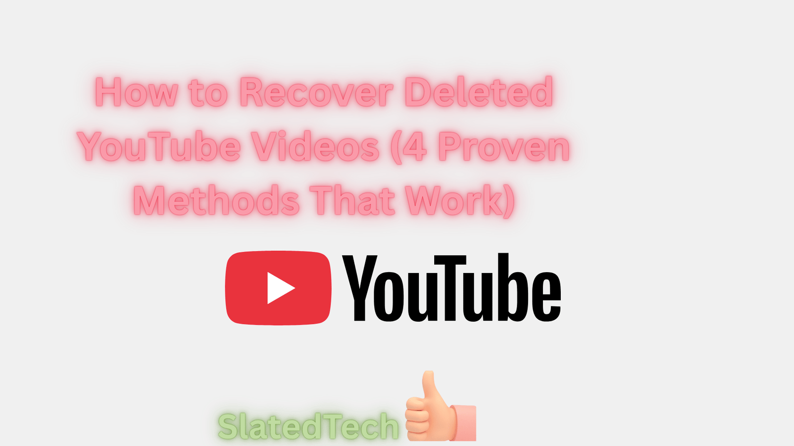 How to Recover Deleted YouTube Videos 