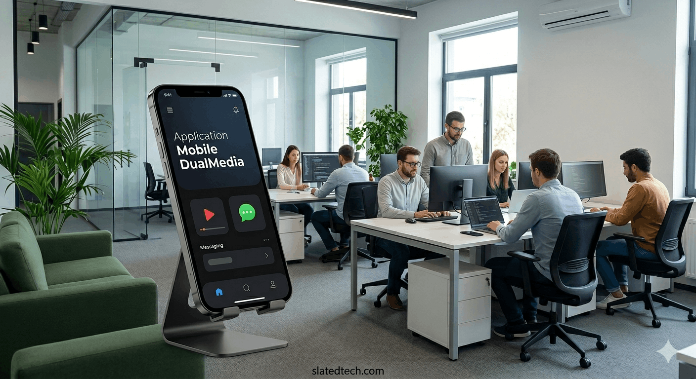 application mobile dualmedia